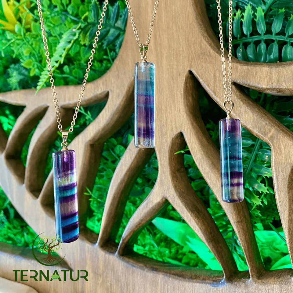 Pendentif en Fluorite Multicolore