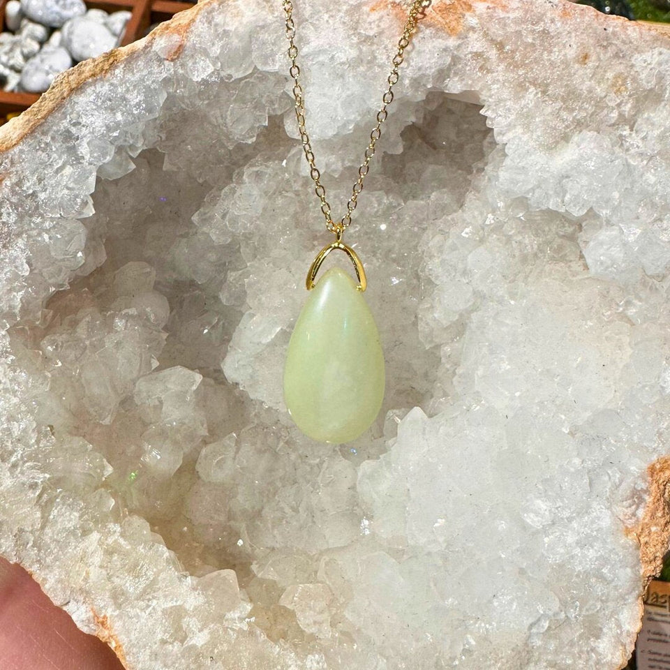 Pendentif Goutte Jade de Chine