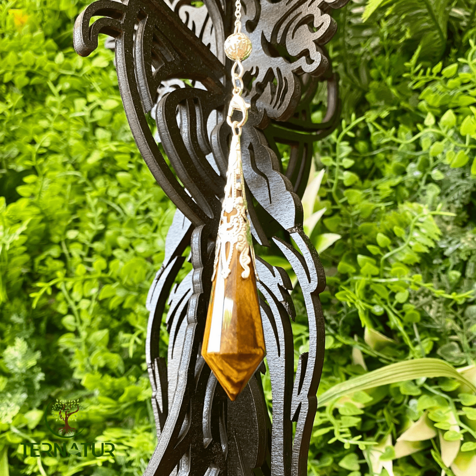 Pendule Divinatoire en Oeil de Tigre