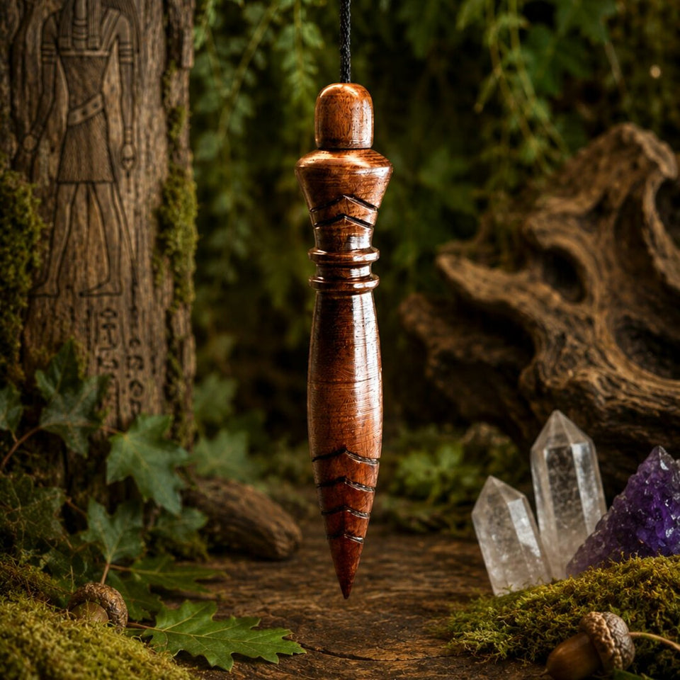 Pendule THOT Divinatoire en Bois de Chêne