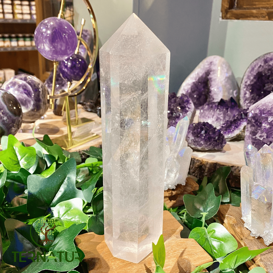 Pointe en Cristal de Roche - 20cm