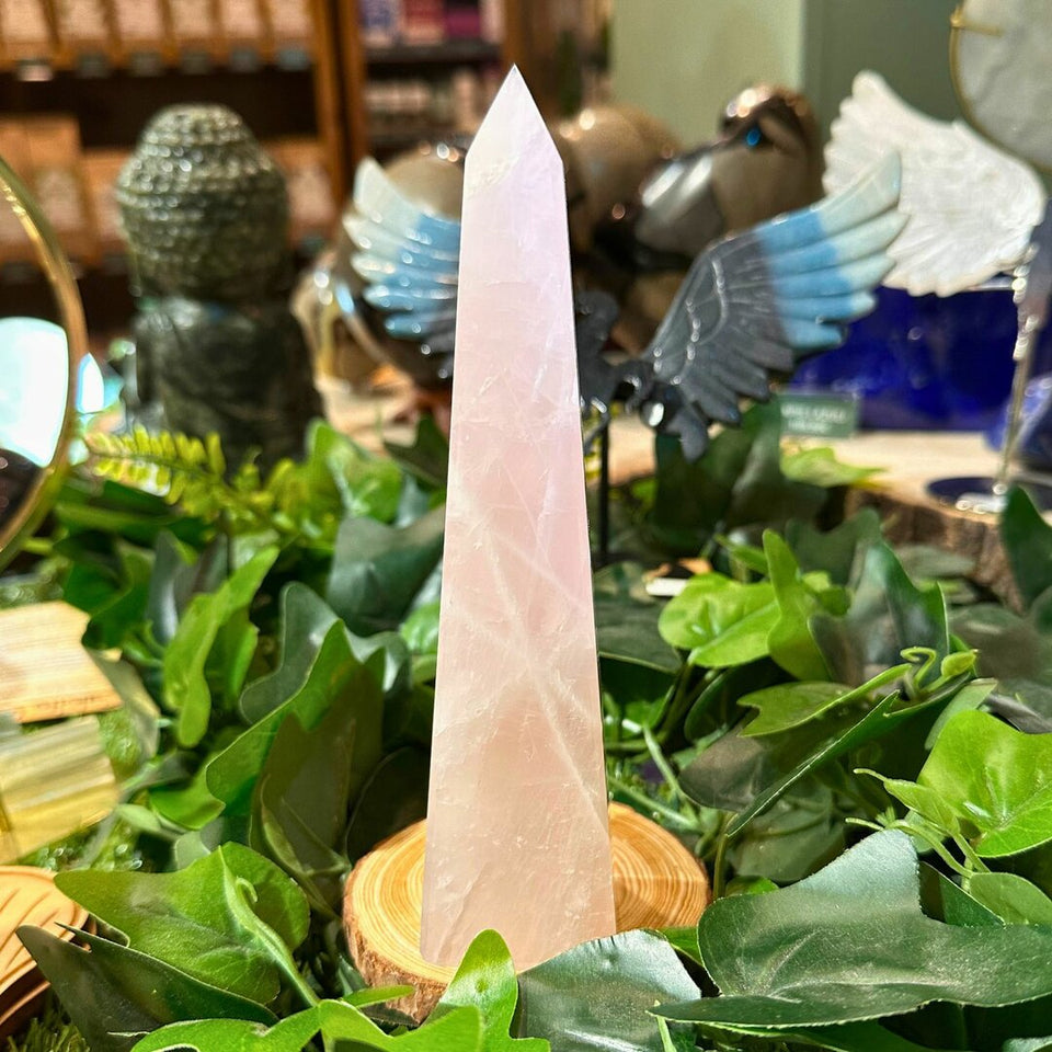 Pointe Quartz Rose - 16cm