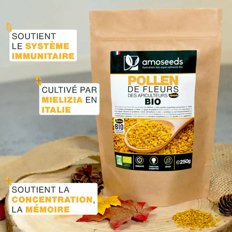 Pollen de fleurs Bio 250gr - Amoseeds
