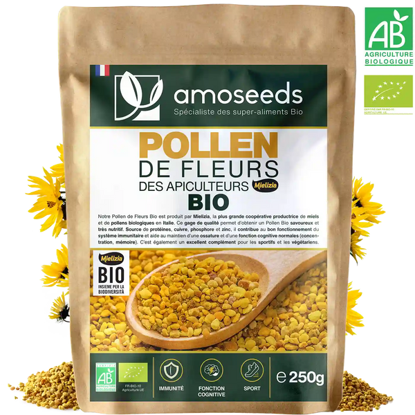 Pollen de fleurs Bio 250gr - Amoseeds
