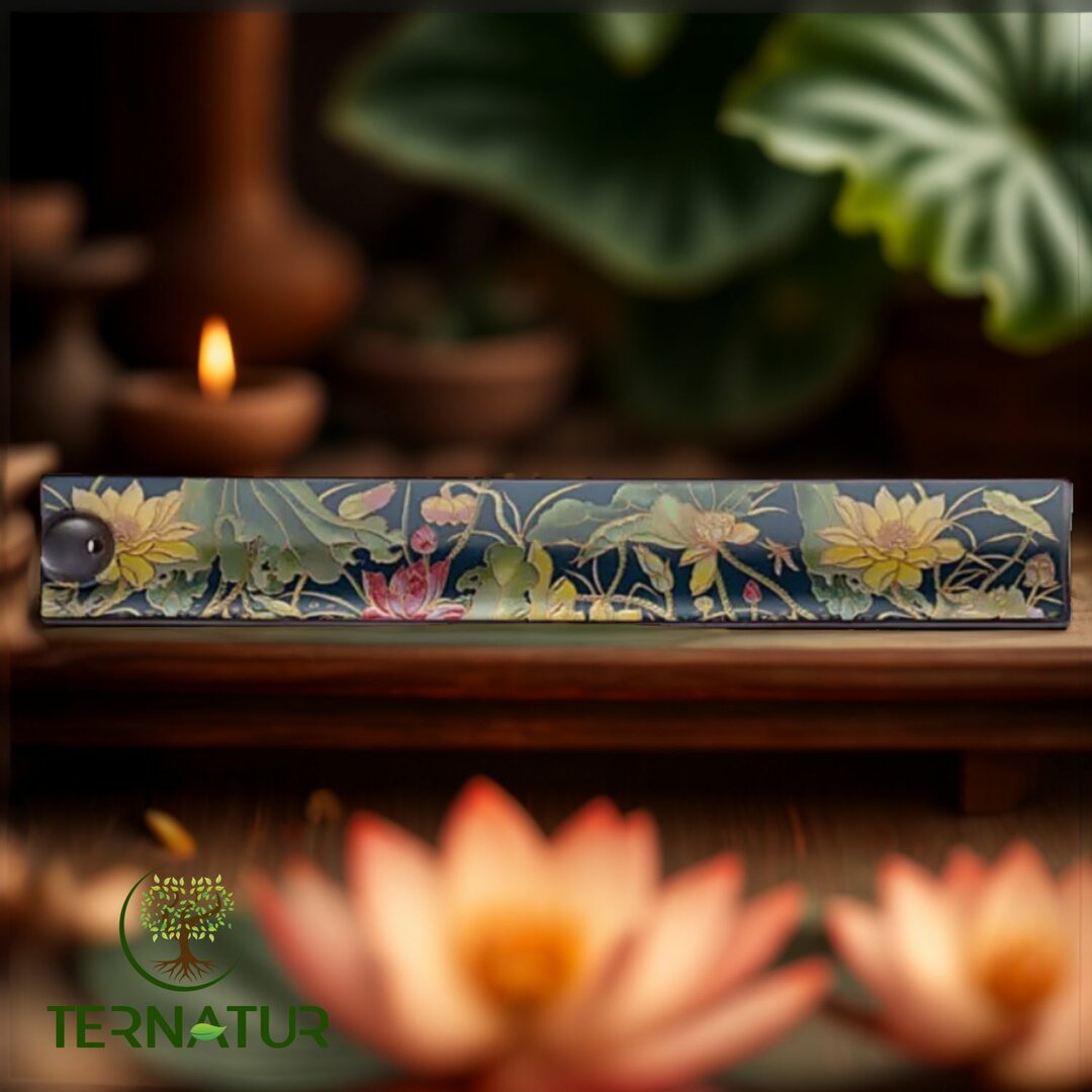 Porte Encens Lotus en Céramique