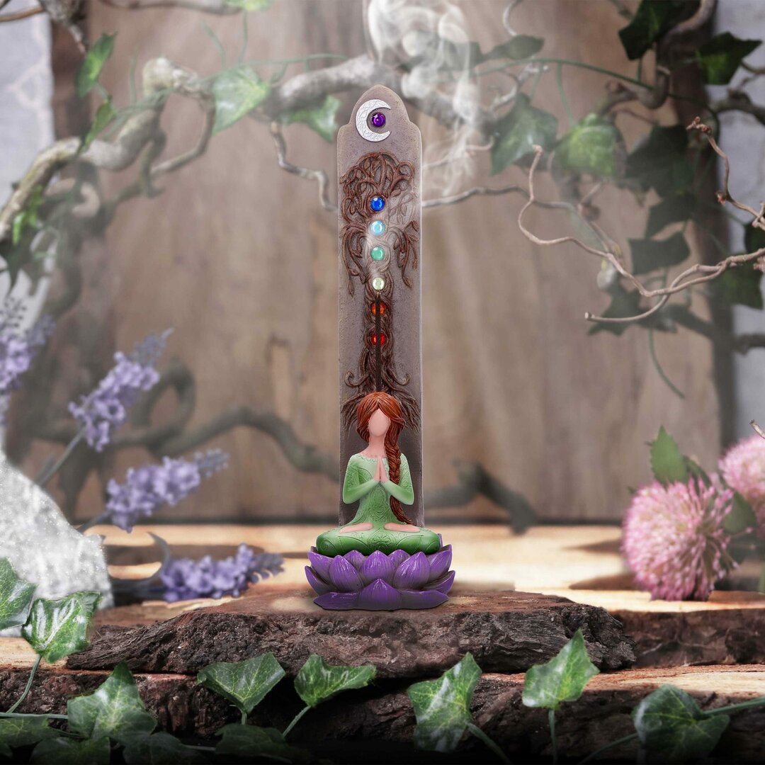 Porte-Encens Méditation Chakras Lotus : Équilibre et Sérénité