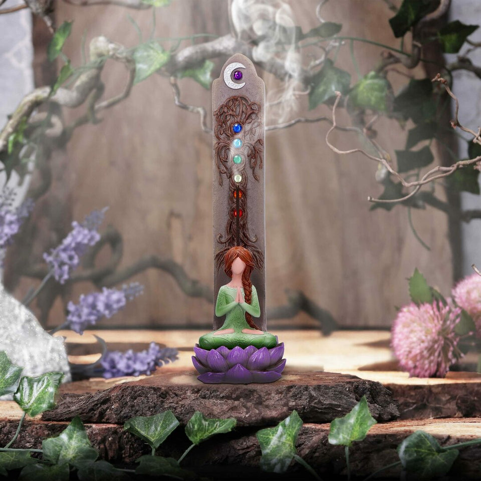 Porte-Encens Méditation Chakras Lotus : Équilibre et Sérénité