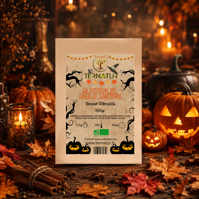 Tisane saveur Citrouille - La Potion de Jack'O Lantern