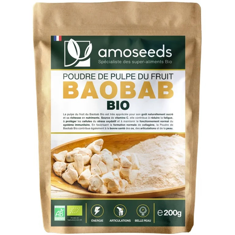 Baobab Poudre de fruit Bio 200gr