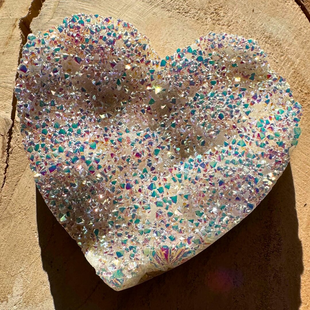 Coeur Quartz Aura Brut