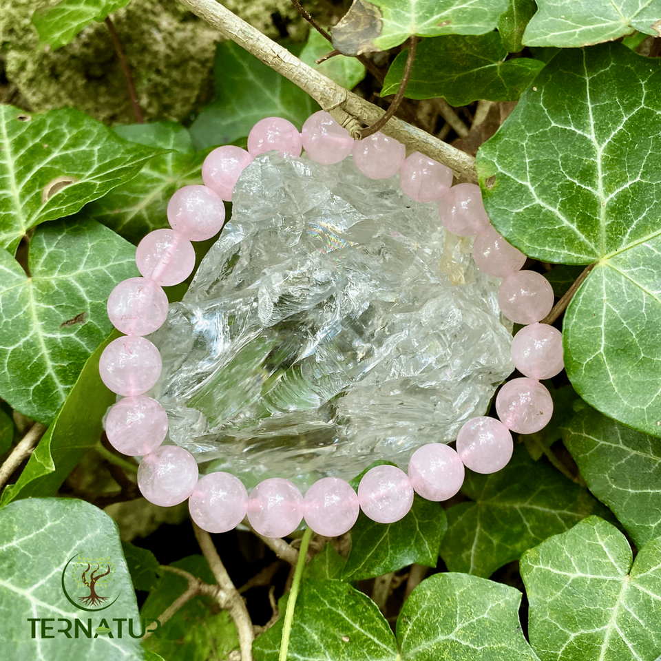 Bracelet Quartz Rose - 8mm