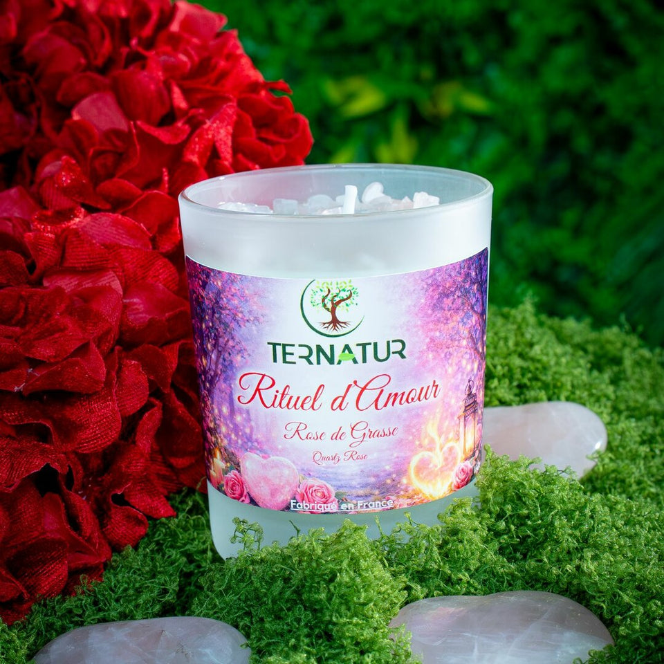 Bougie "Rituel d'Amour" / Rose de Grasse / 180gr