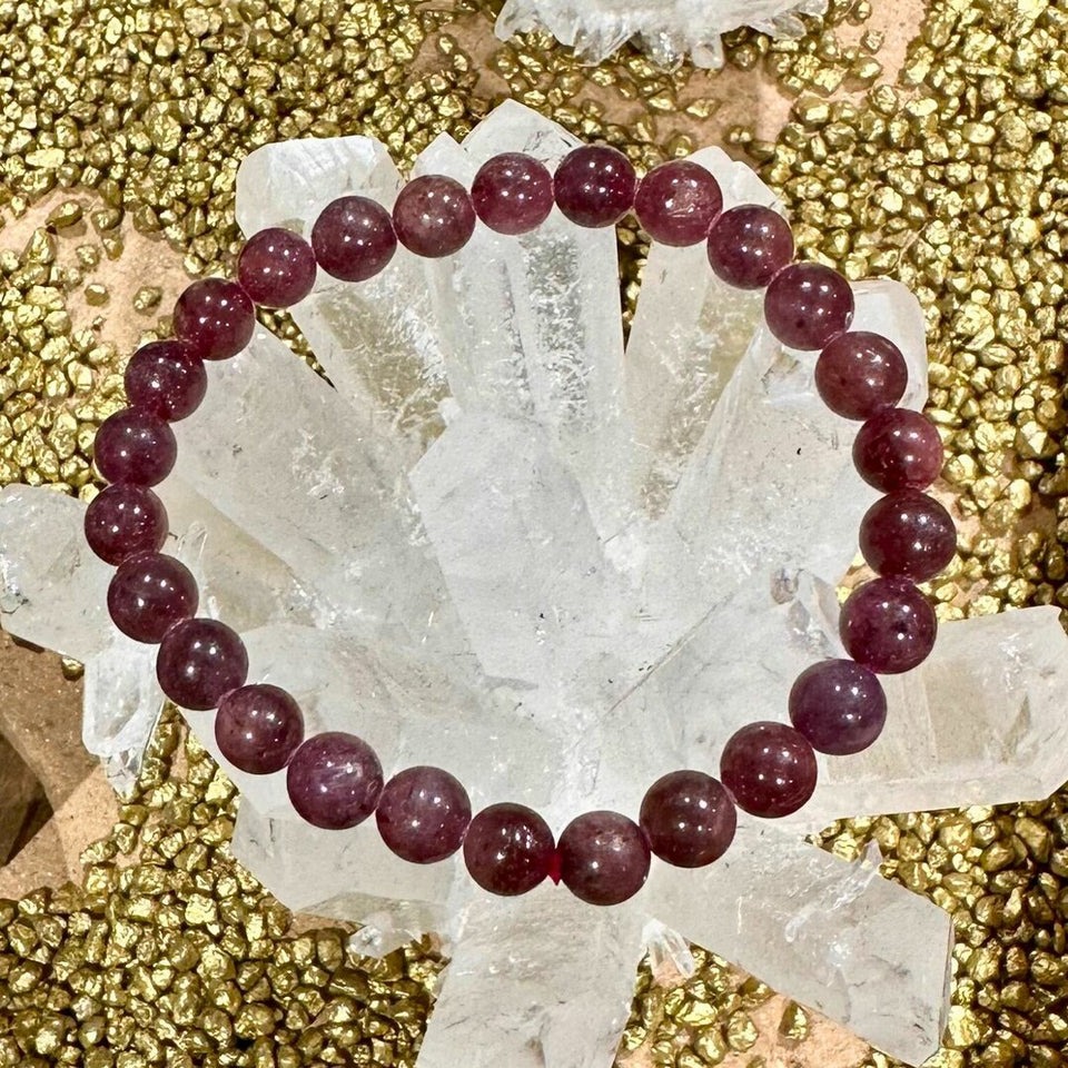 Bracelet Rubis AAA - 7-8mm
