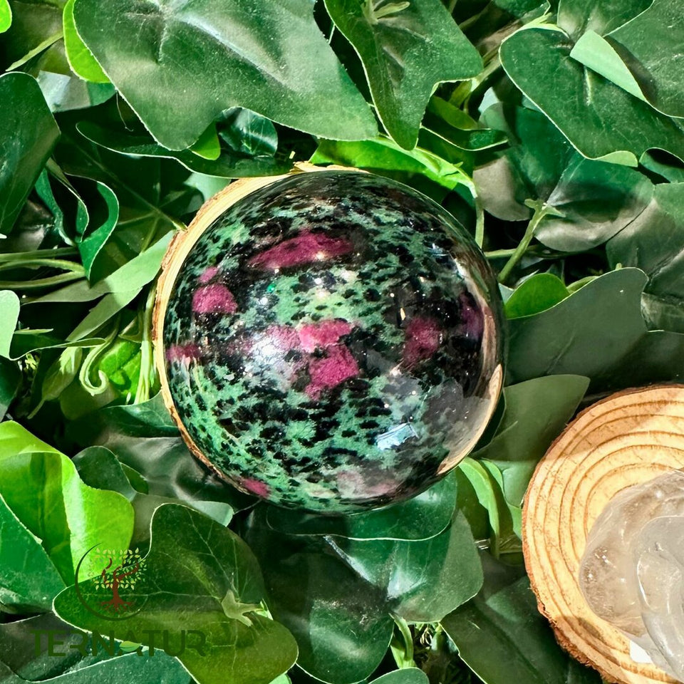 Sphère Rubis Zoïsite - 65mm