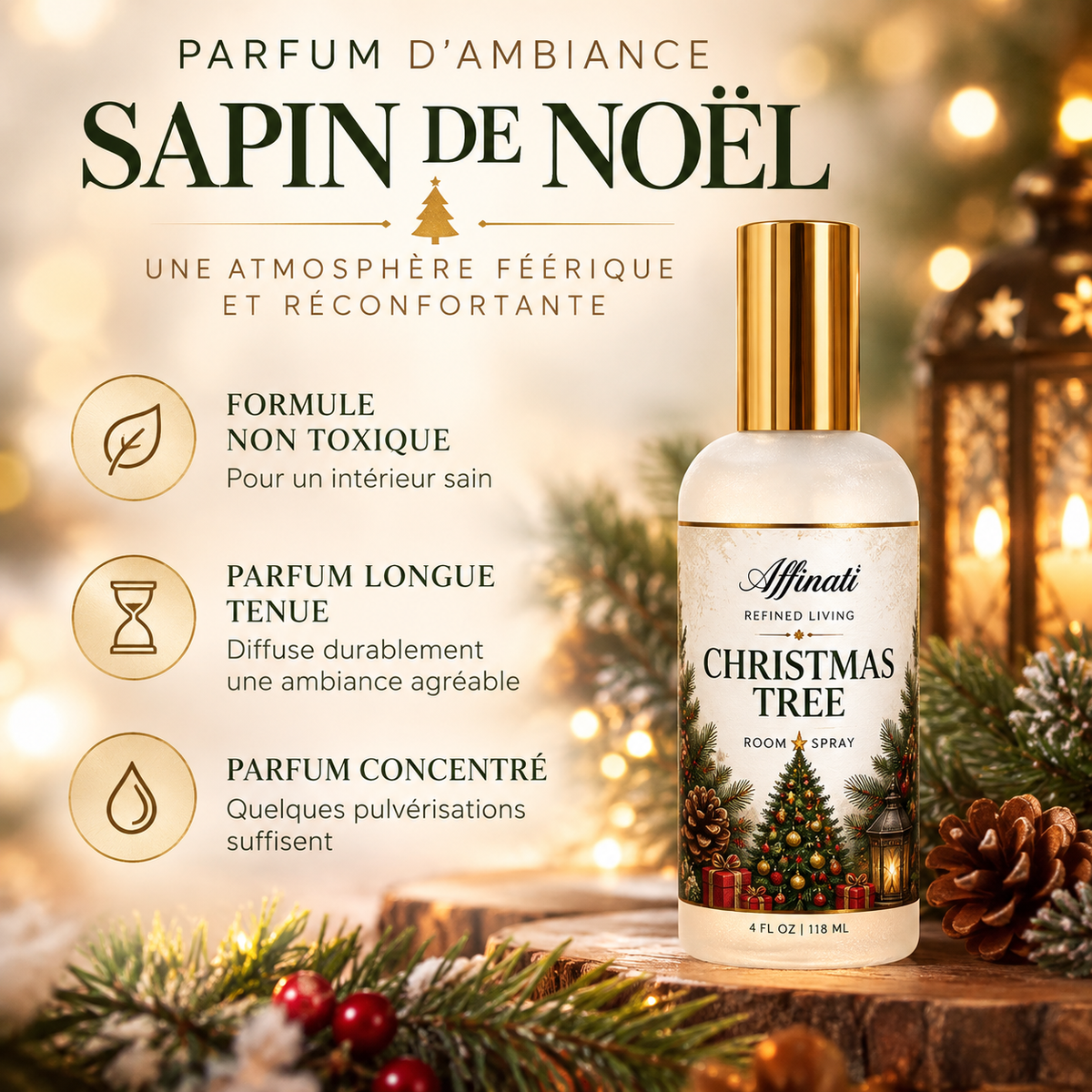 Spray d’ambiance Sapin de Noël - 120ml