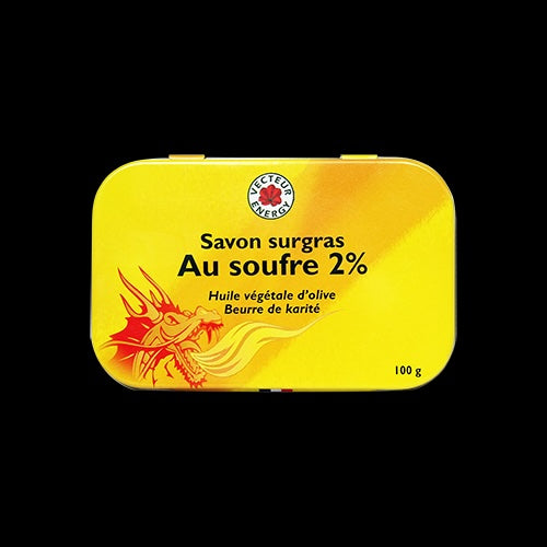 Savon Surgras au Soufre – 100 g – Vecteur Energy