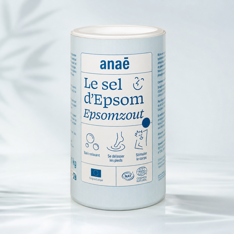 Sel d’Epsom naturel 1 kg – Bain et gommage