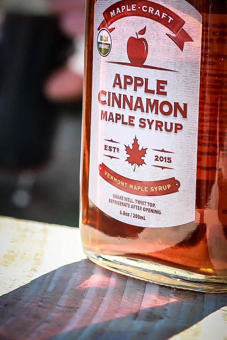 Sirop d'érable aux pommes et à la cannelle / 200ml