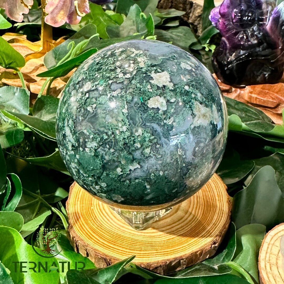Sphère Agate Mousse - 71.6mm