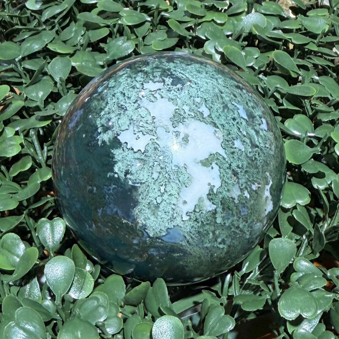 Sphère Agate Mousse - 69mm