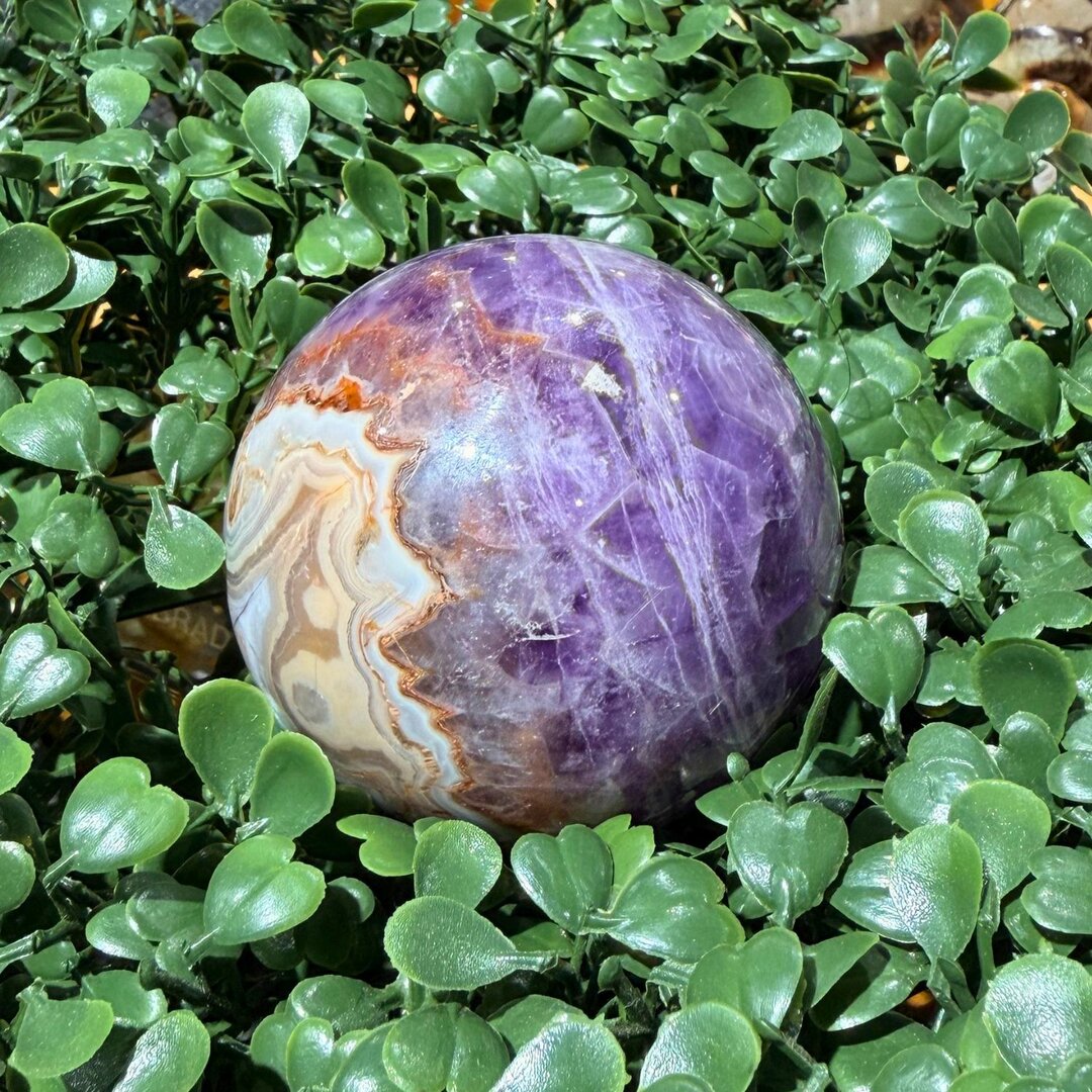 Sphère Améthyste & Agate - 63mm