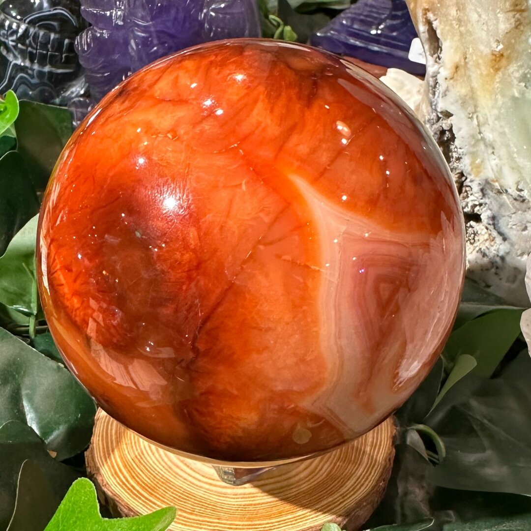 Sphère Cornaline - 90mm