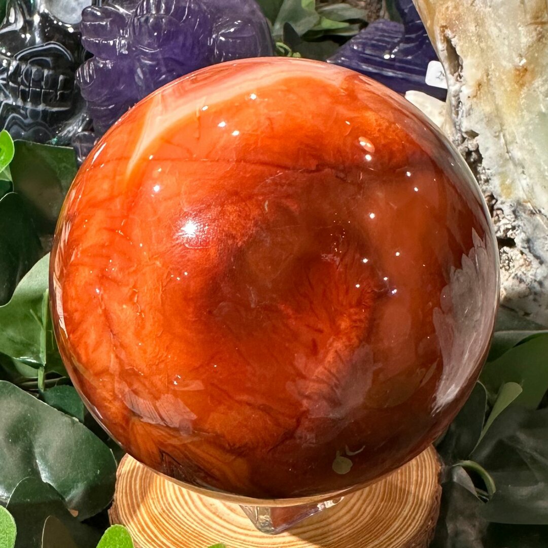 Sphère Cornaline - 90mm