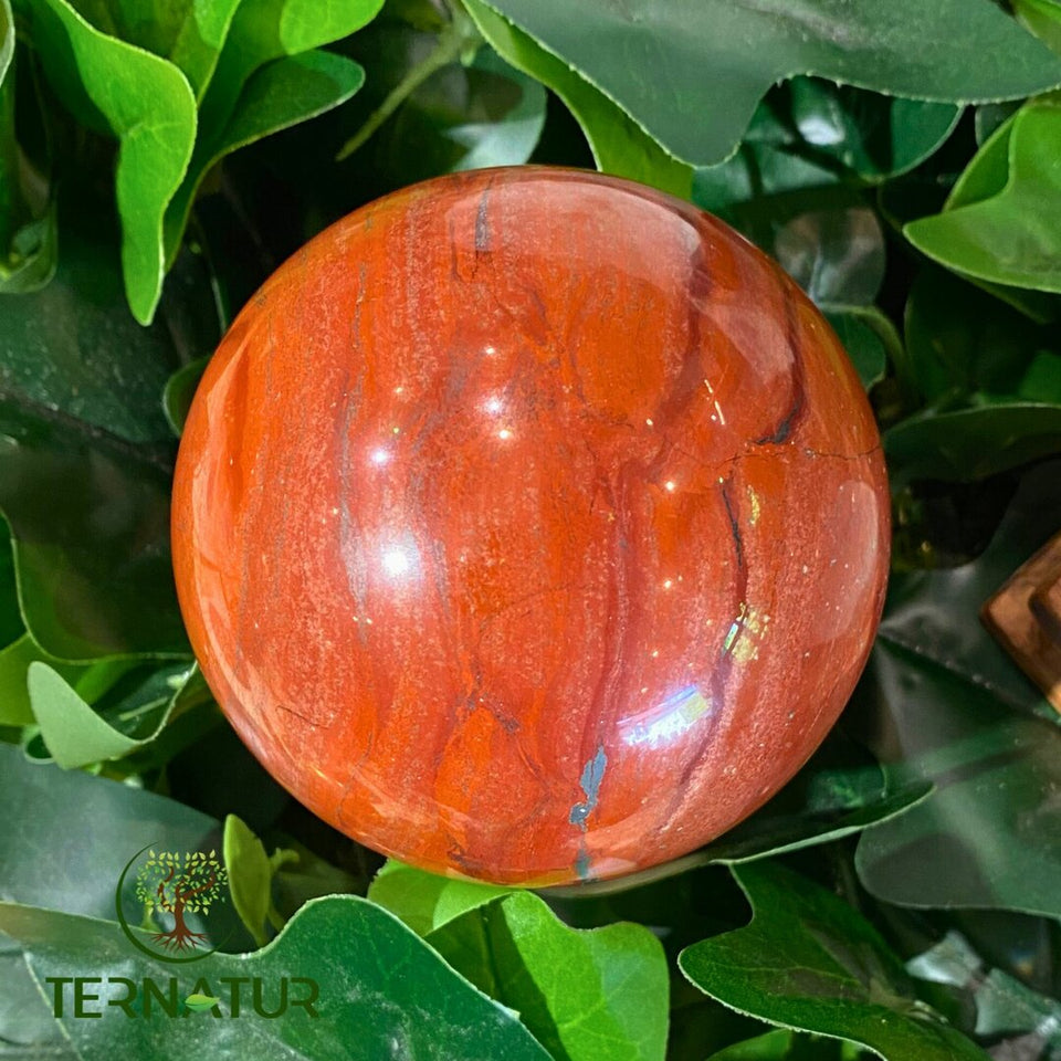 Sphère Jaspe Rouge - 74mm