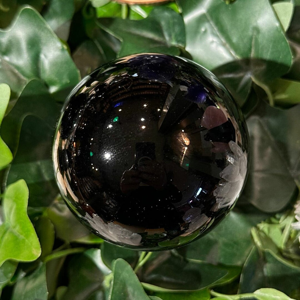 Sphère Obsidienne Noire - 80mm