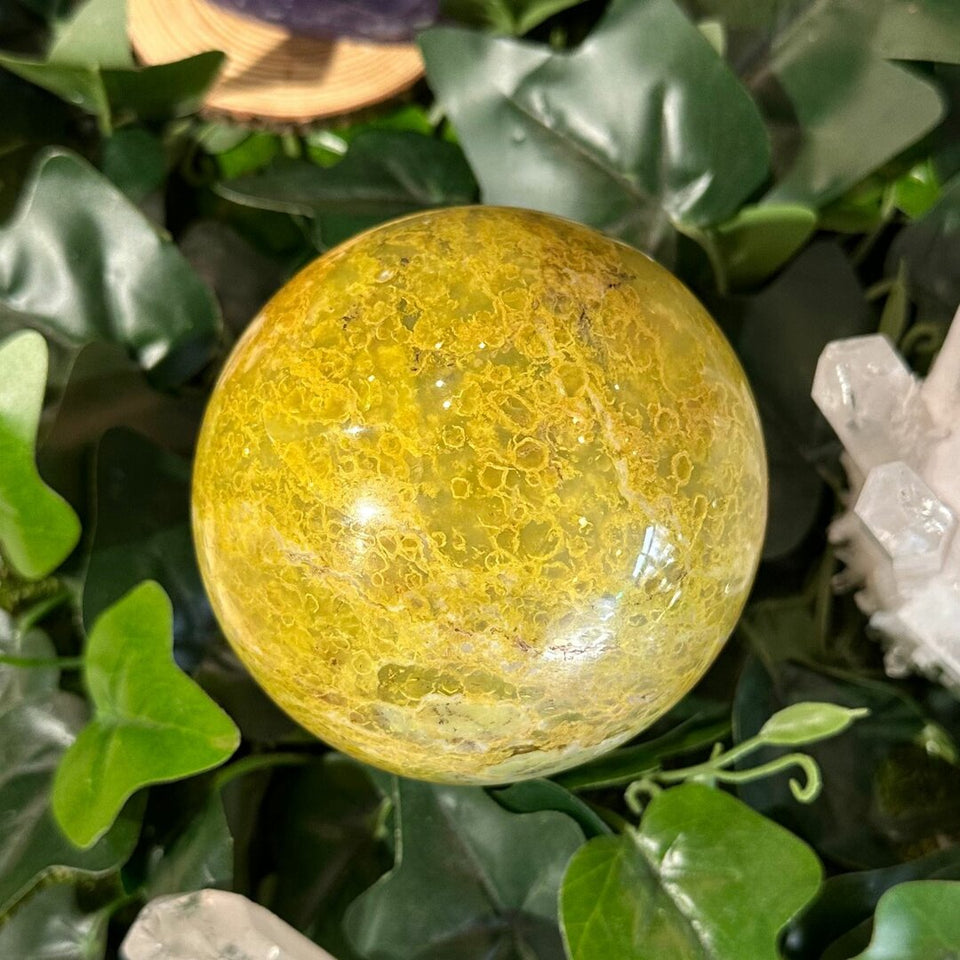 Sphère Opale Verte - 86mm