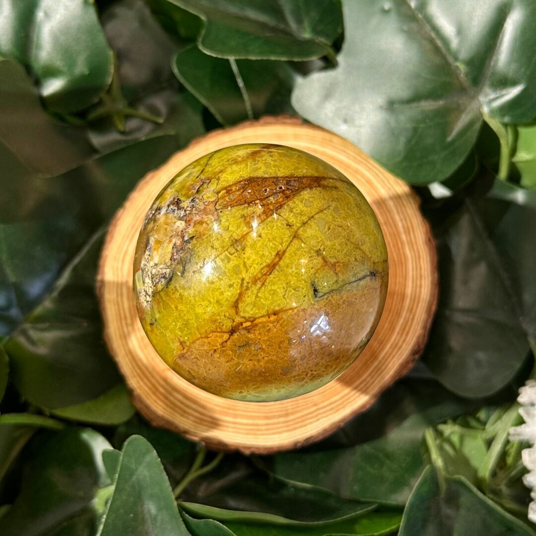 Sphère Opale Verte - 45mm