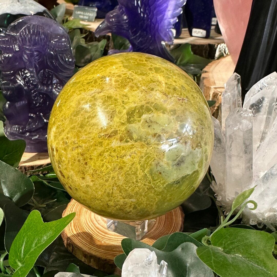 Sphère Opale Verte - 86mm
