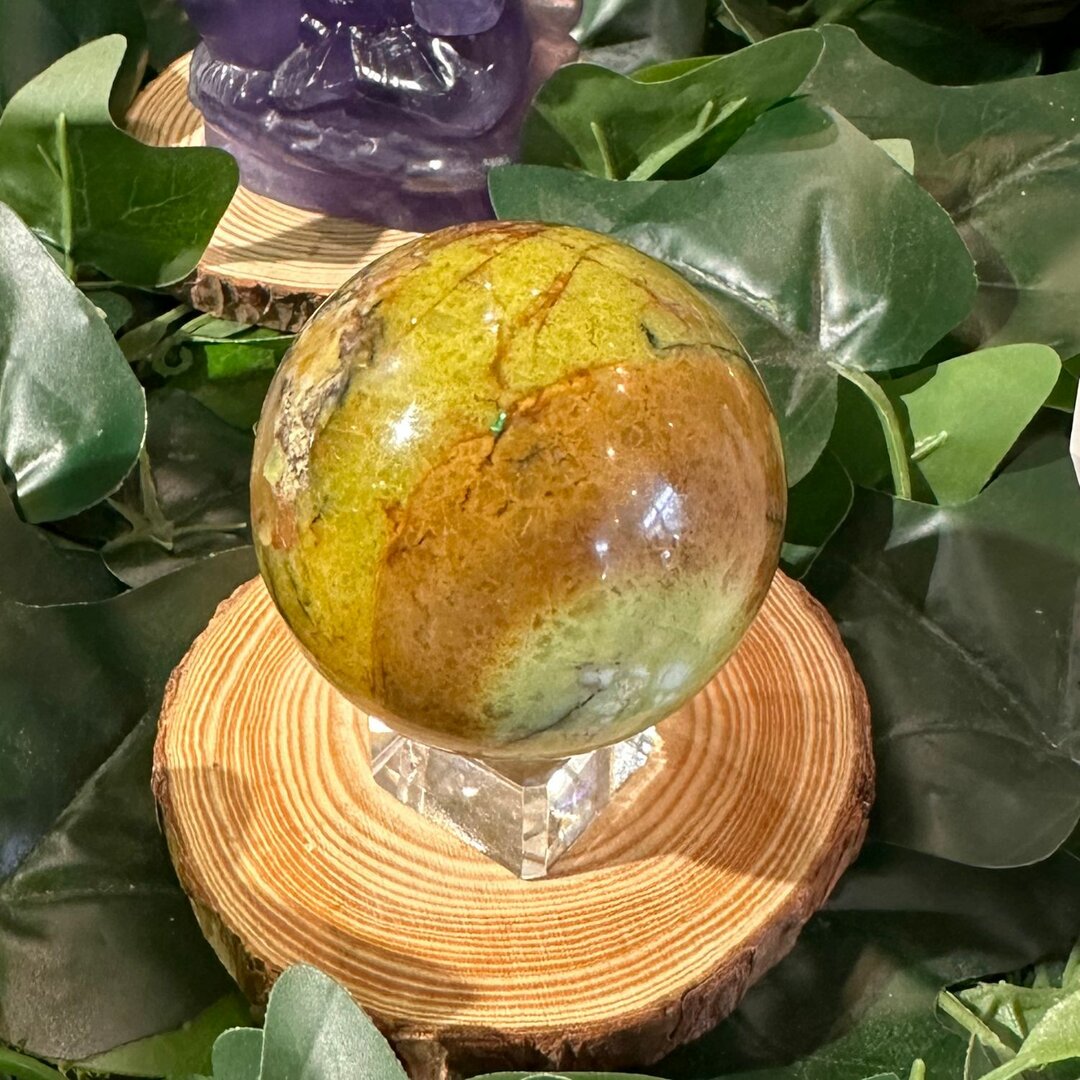 Sphère Opale Verte - 45mm
