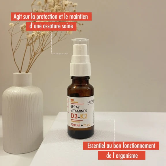 Vitamine D3 + K2 500 UI Spray