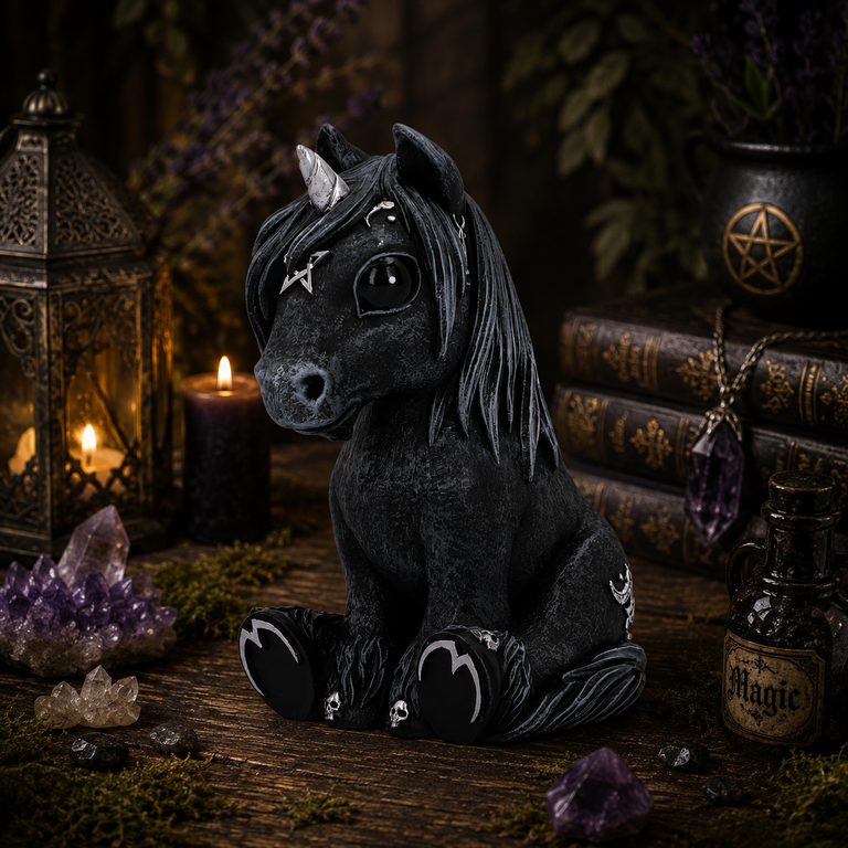 Statuette Licorne Mystérieuse