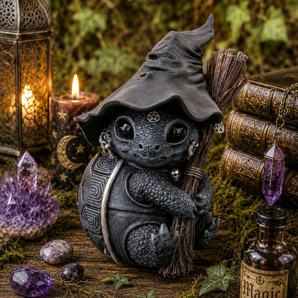 Statuette Tortue Sorcière Mystique