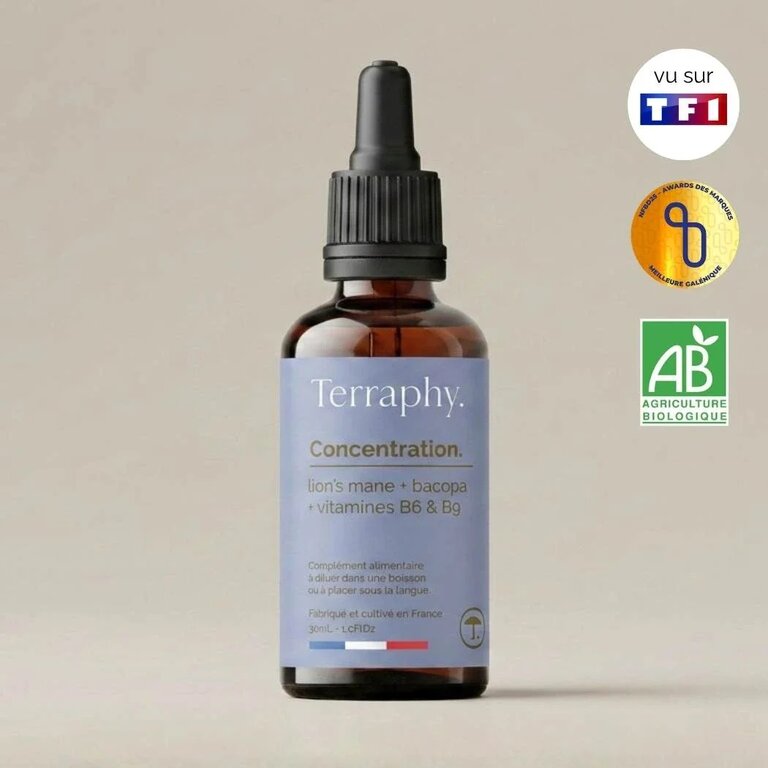 Cure Concentration – Lion’s Mane, Bacopa, Vitamines B6 & B9