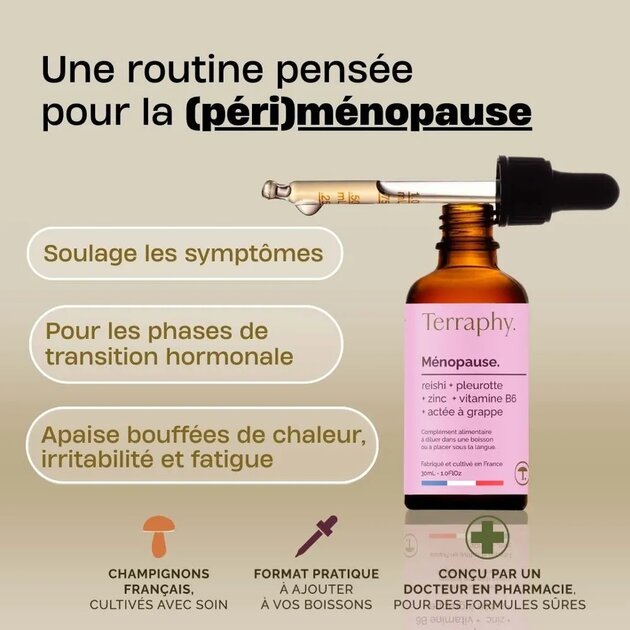 Cure Ménopause – Reishi, Pleurote, Actée à grappes, Zinc & Vitamine B6