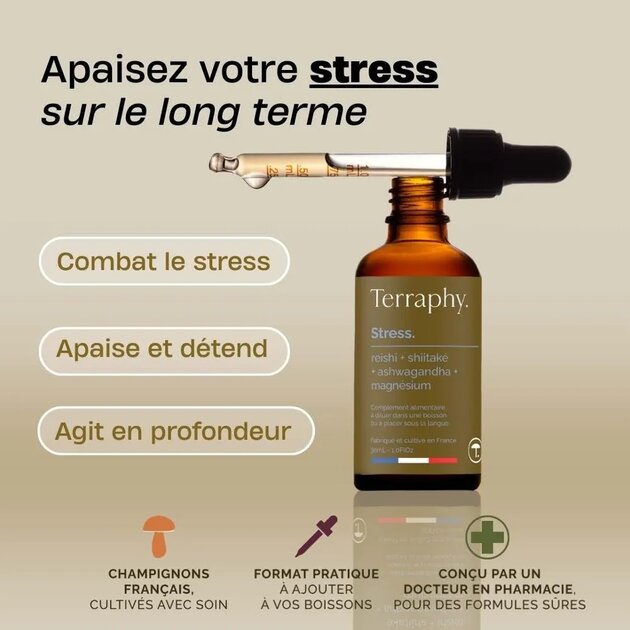 Cure Stress – Reishi, Shiitaké, Ashwagandha, Magnésium & Vitamine B6