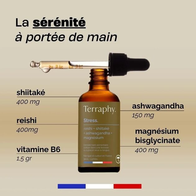Cure Stress – Reishi, Shiitaké, Ashwagandha, Magnésium & Vitamine B6