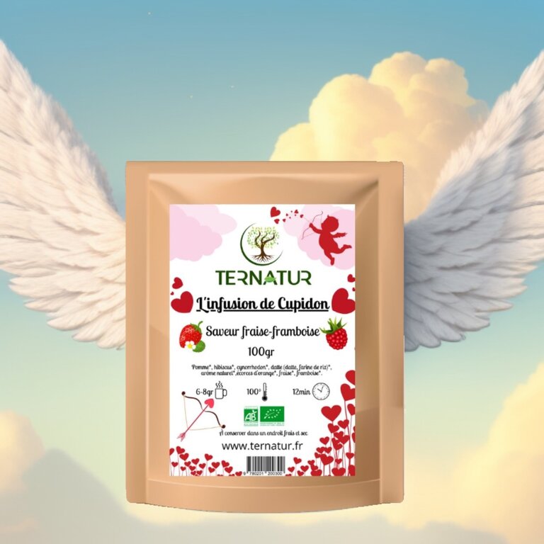 Infusion saveur Fraise-Framboise - L'infusion de Cupidon