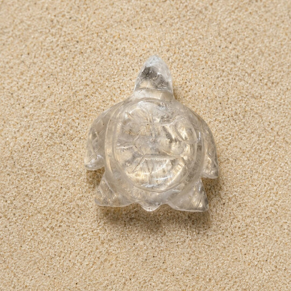 Tortue en Cristal de Roche