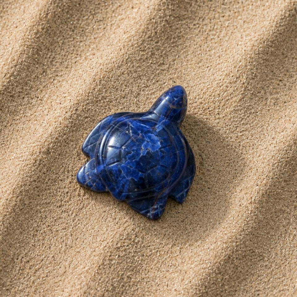 Tortue en Sodalite