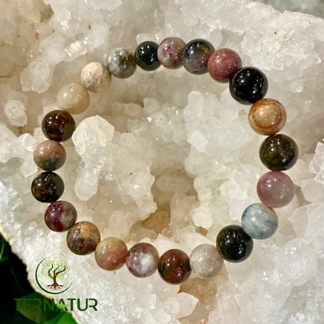 Bracelet Tourmaline Multicolore - 8mm