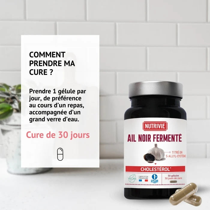 Ail Noir Fermenté – 500 mg – 30 gélules – Nutrivie