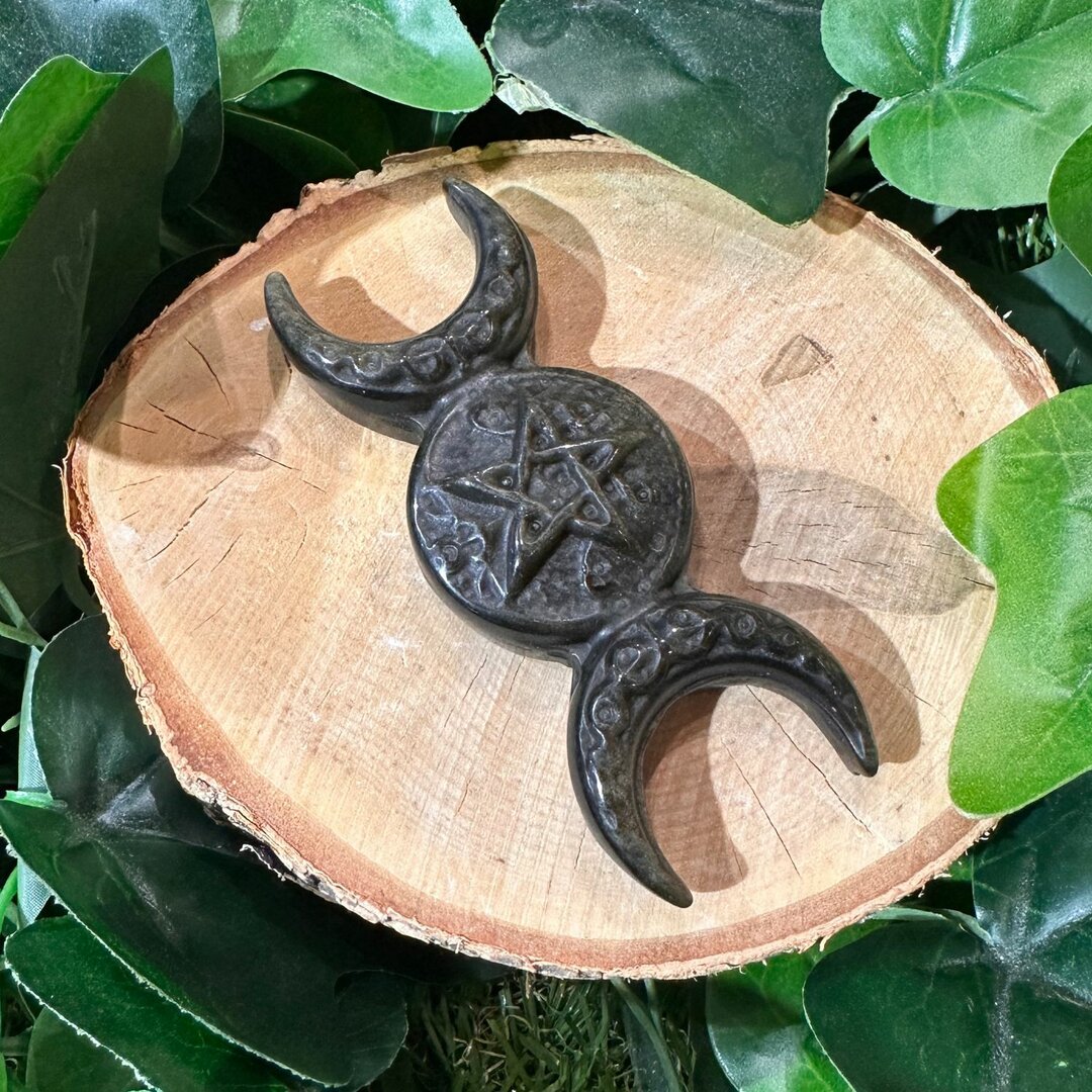 Symboles Wiccan - Obisidienne Dorée