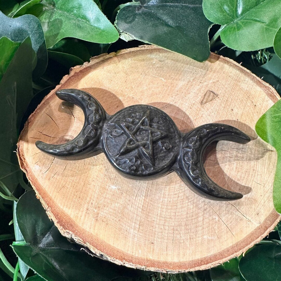 Symboles Wiccan - Obisidienne Dorée